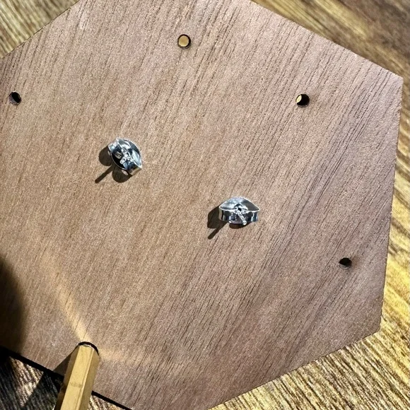 Baseball Acrylic Stud Earrings - Picture 5 of 5